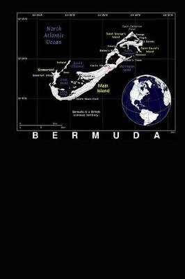 Book cover for Modern Day Map of the Island Nation Bermuda Journal