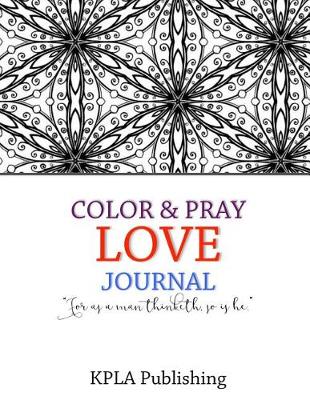 Book cover for Color and Pray Love Journal