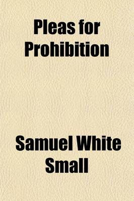 Book cover for Pleas for Prohibition