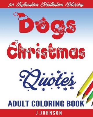 Book cover for Dogs Christmas Quotes
