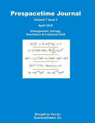 Cover of Prespacetime Journal Volume 7 Issue 5