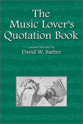 Cover of The Music Lover's Quotation Book