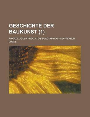 Book cover for Geschichte Der Baukunst (1 )