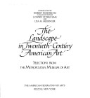 Book cover for Landscape in Twentieth Century American Art