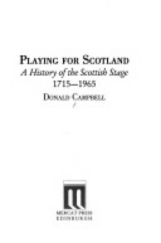 Cover of Playing for Scotland