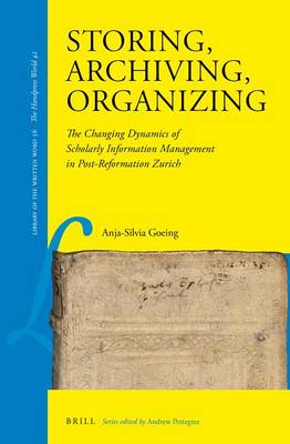 Book cover for Storing, Archiving, Organizing