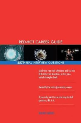 Cover of Anaesthesiologist RED-HOT Career Guide; 2579 REAL Interview Questions