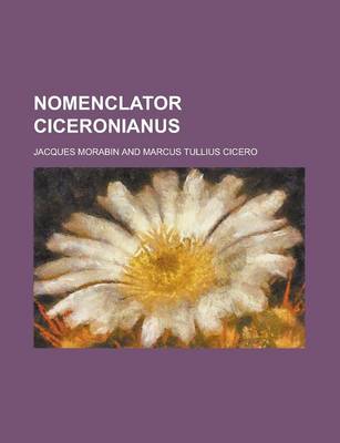 Book cover for Nomenclator Ciceronianus