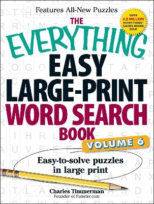 Book cover for The Everything Easy Large-Print Word Search Book, Volume 6