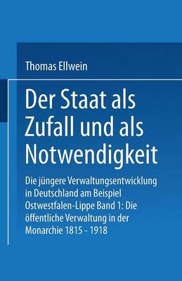 Book cover for Der Staat als Zufall und als Notwendigkeit