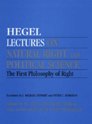 Book cover for Lectures on Natural Right and Political Science