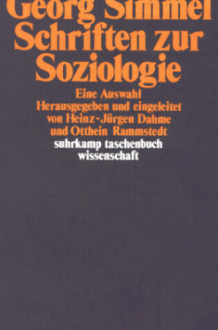 Cover of Schriften Zur Soziologie