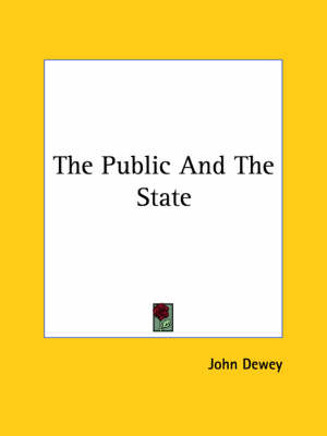 Book cover for The Public and the State