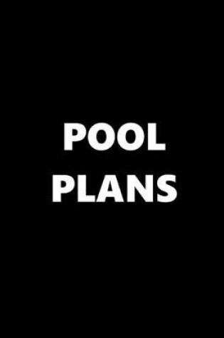 Cover of 2020 Daily Planner Sports Theme Pool Plans Black White 388 Pages