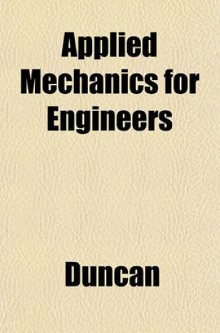 Cover of Applied Mechanics for Engineers