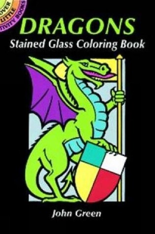 Cover of Dragons Stained Glass Coloring Book
