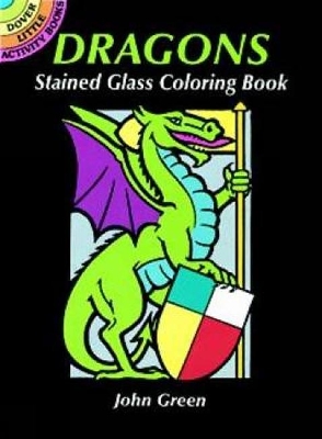 Cover of Dragons Stained Glass Coloring Book