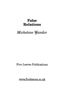 Book cover for False Relations