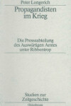 Book cover for Propagandisten Im Krieg