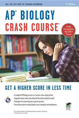 Book cover for AP Biology Crash Course Book + Online