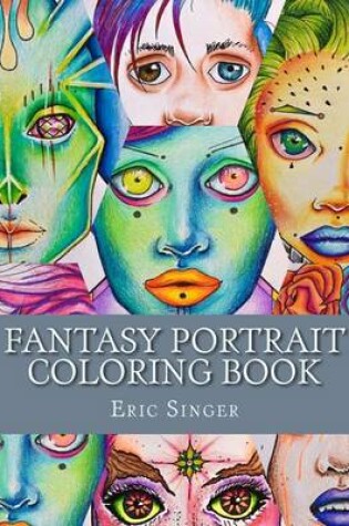 Cover of Fantasy Portrait Coloring Book