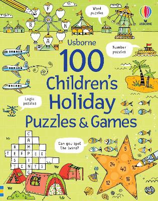 Book cover for 100 Children's Puzzles and Games: Holiday