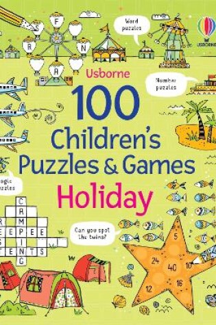 Cover of 100 Children's Puzzles and Games: Holiday