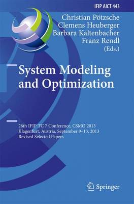 Book cover for System Modeling and Optimization