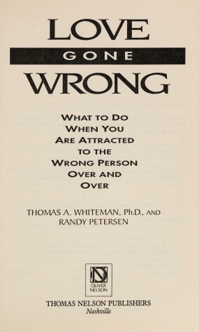 Book cover for Love Gone Wrong