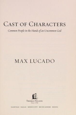 Cover of Cast of Characters