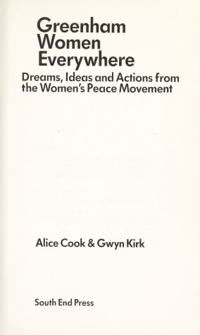 Book cover for Greenham Women Everywhere