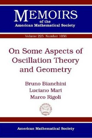 Cover of On Some Aspects of Oscillation Theory and Geometry