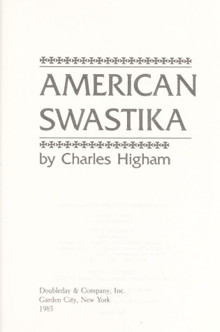 Cover of American Swastika