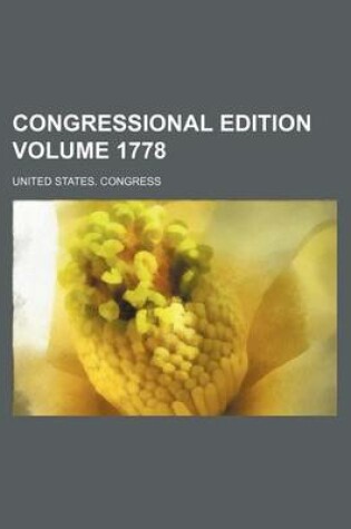 Cover of Congressional Edition Volume 1778