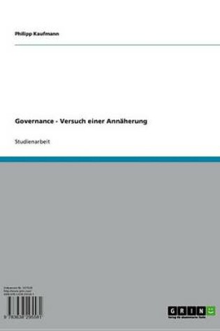 Cover of Governance - Versuch Einer Annaherung