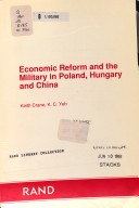 Book cover for Economic Reform and the Military in Poland, Hungary & China