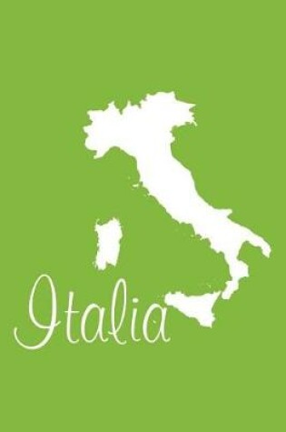 Cover of Italia - Lime Green Lined Notebook with Margins (Italy)