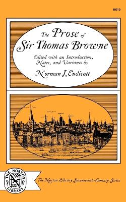 Book cover for The Prose of Sir Thomas Browne