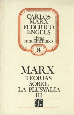 Book cover for Teorias Sobre La Plusvalia III - 14