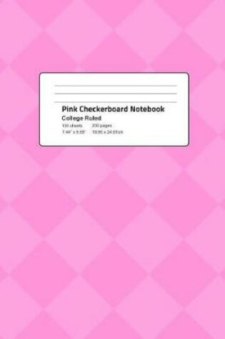 Cover of Pink Checkerboard Notebook