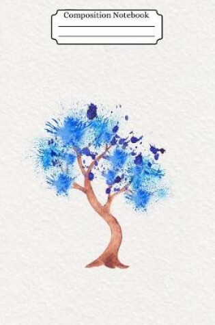 Cover of Composition Notebook Watercolor Tree Design Vol 28