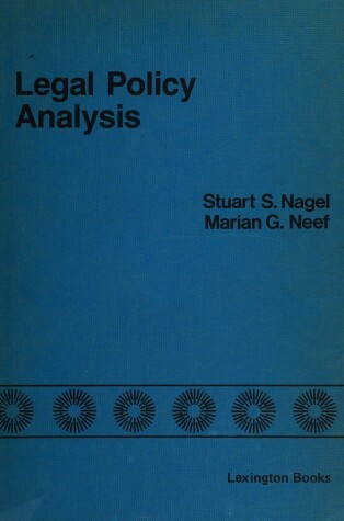 Book cover for Legal Policy Analysis