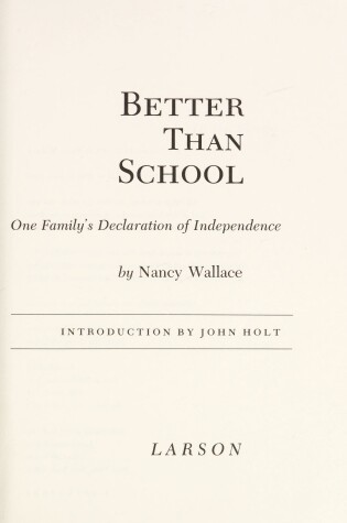 Cover of Better Than School