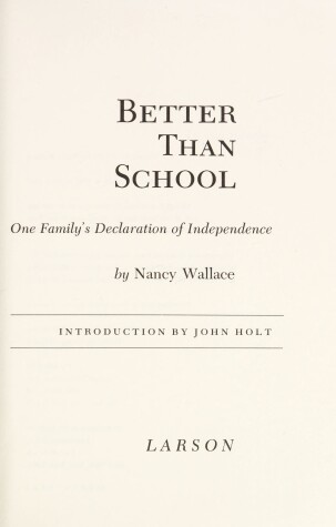 Book cover for Better Than School