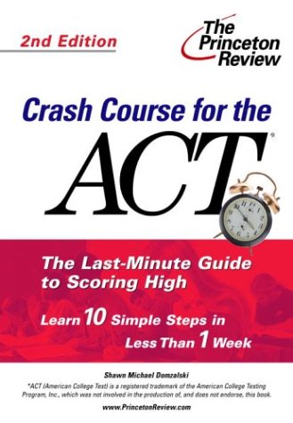 Book cover for Crash Course for the ACT, Second Edition
