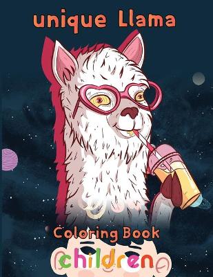 Book cover for unique Llama Coloring Book Children