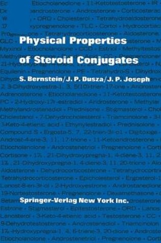 Cover of Physical Properties of Steroid Conjugates