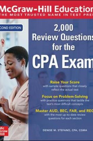 Cover of McGraw-Hill Education 2,000 Review Questions for the CPA Exam, Second Edition