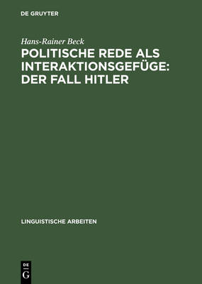 Cover of Politische Rede als Interaktionsgefuge