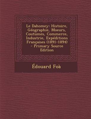 Book cover for Le Dahomey